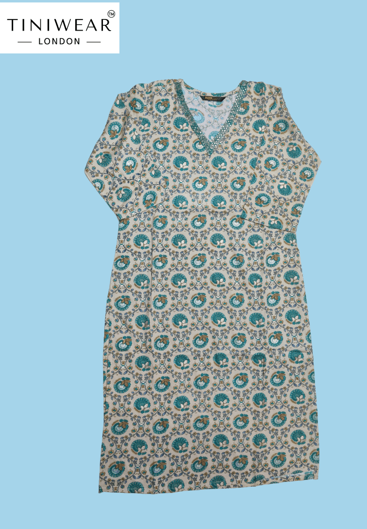Peacock Bloom Kurti - Image 3