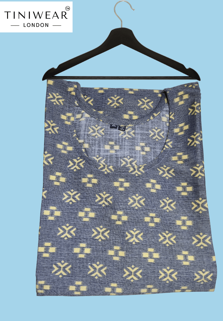 Sunlit Geometry Kurti