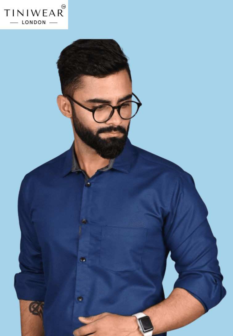 Blue Collar Formal Shirt - Image 3