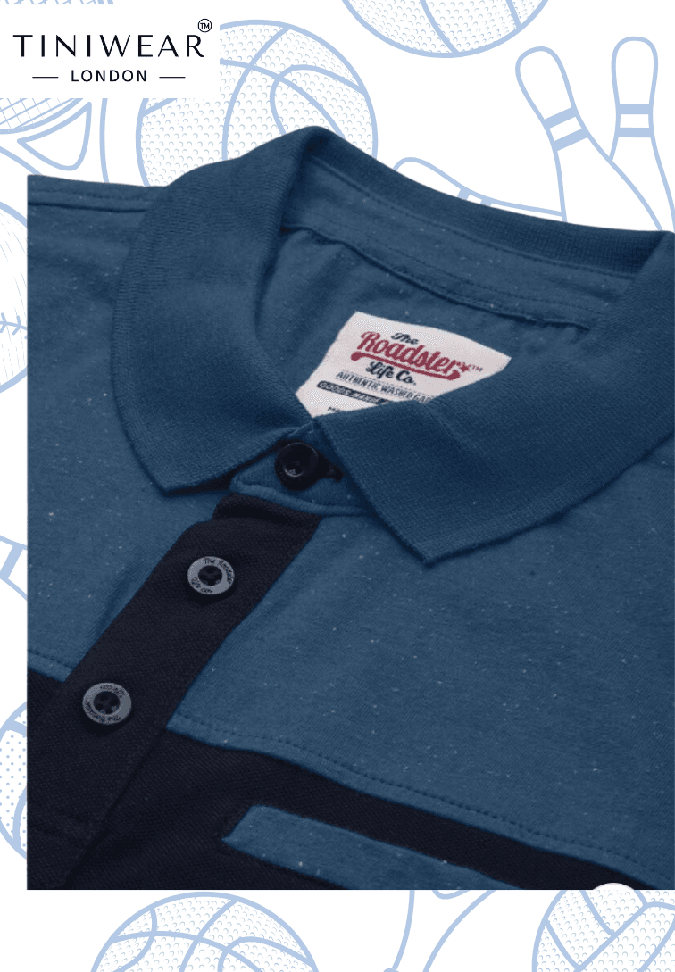 Polo Collar - Colourblocked Tshirt - Image 5