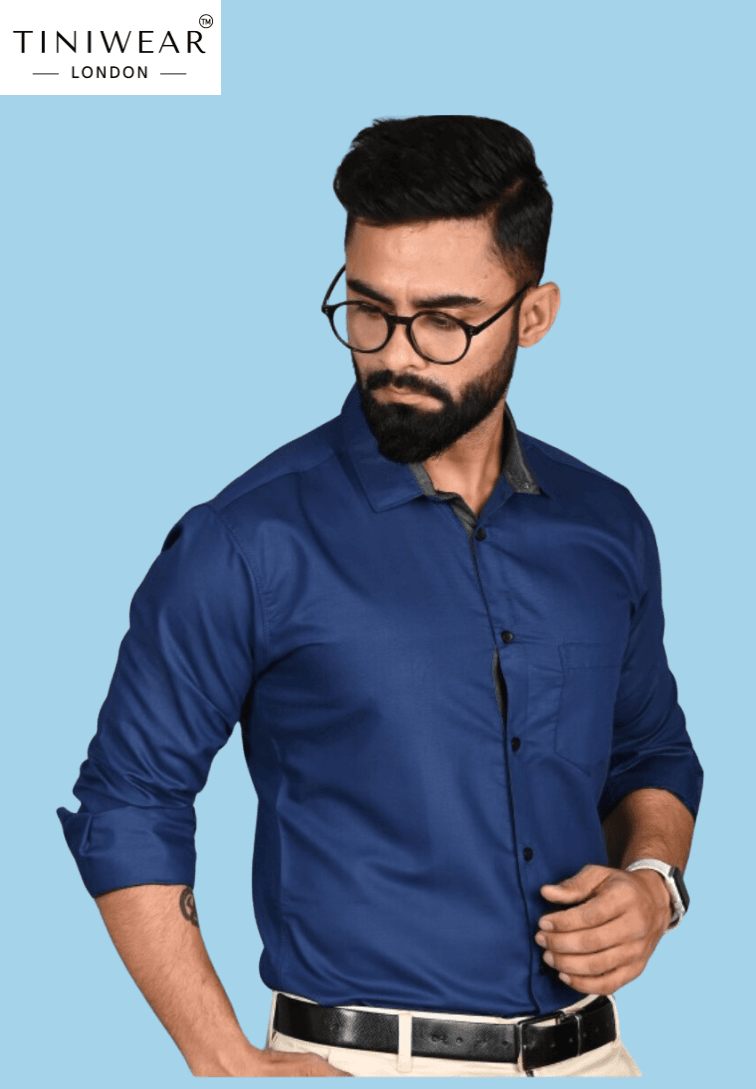 Blue Collar Formal Shirt - Image 4
