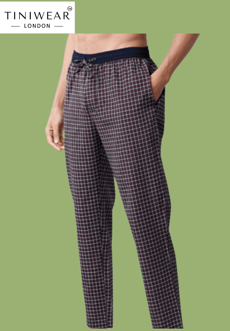 Black Checked Lounge Pants