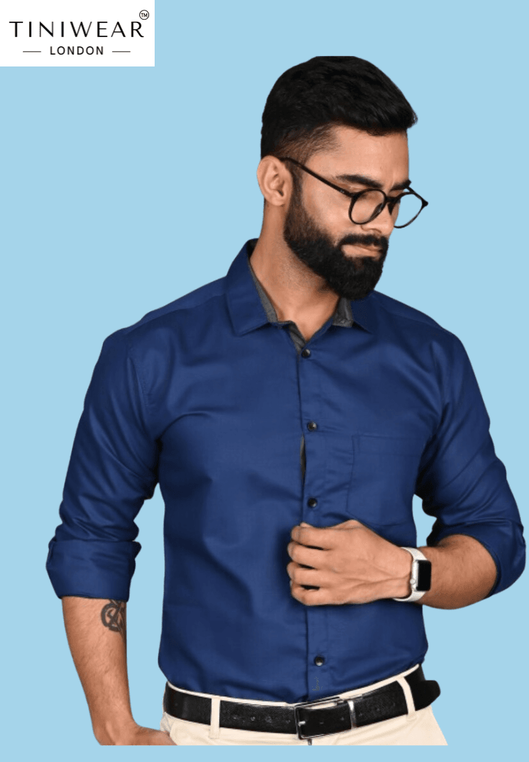 Blue Collar Formal Shirt - Image 9