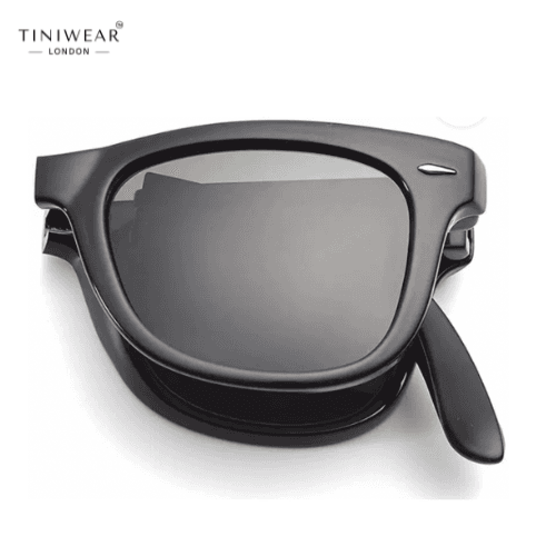 Folding UV Protection Sunglasses (Black) - Image 4