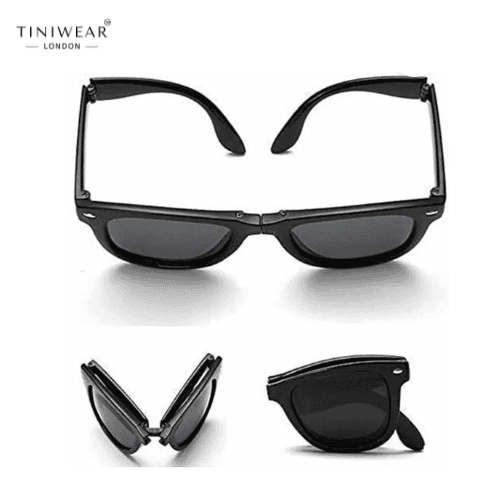 Folding UV Protection Sunglasses (Black) - Image 5