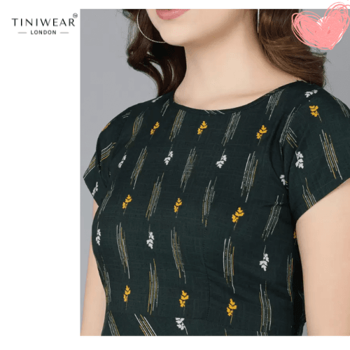 Flared Green Dress - Image 6