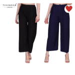 Wide Trouser - 2 set(Blue&Black)