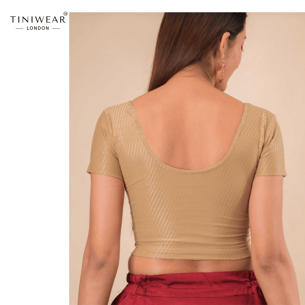 Golden Stretchable Blouse - Image 3