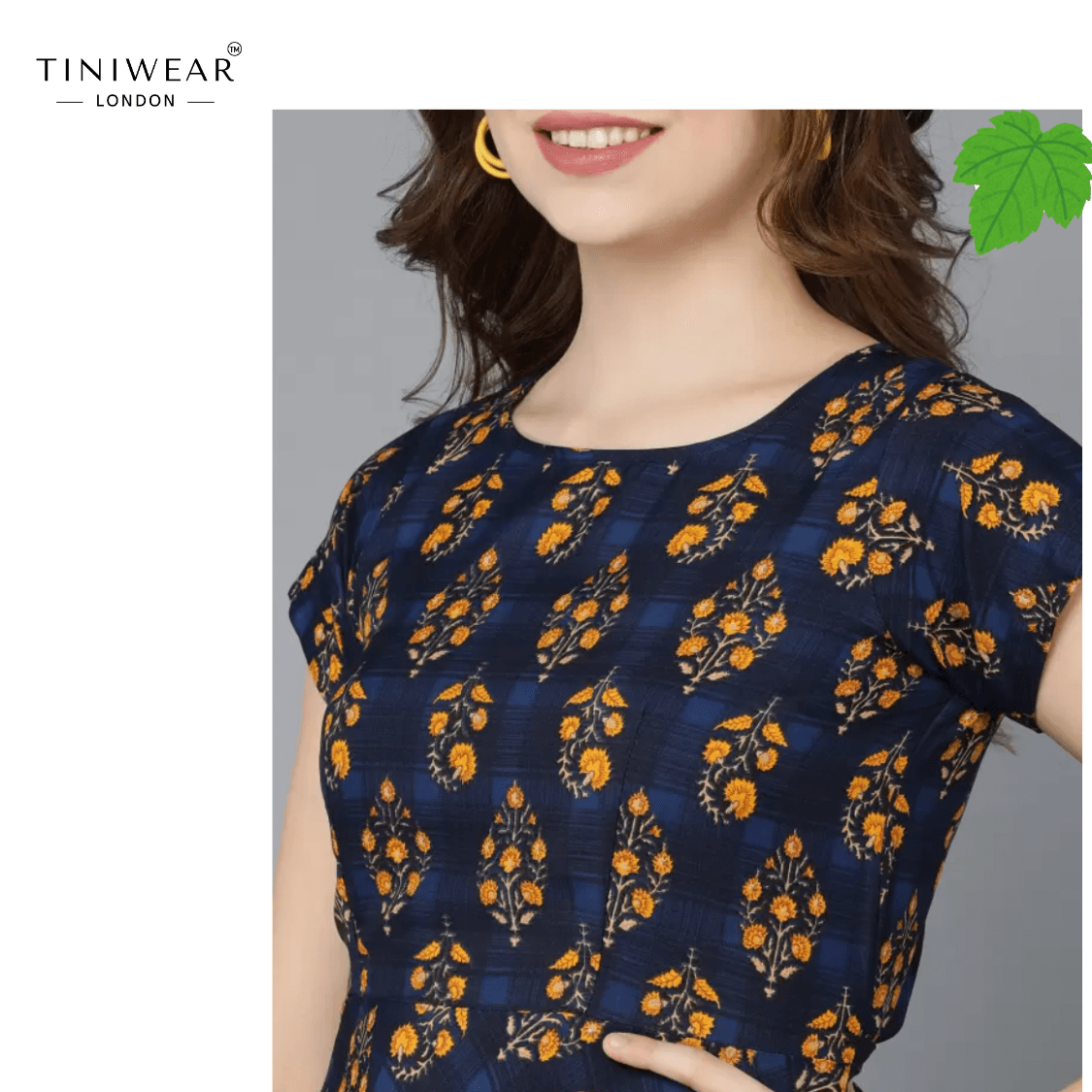 Flared Blue Dress - Image 6