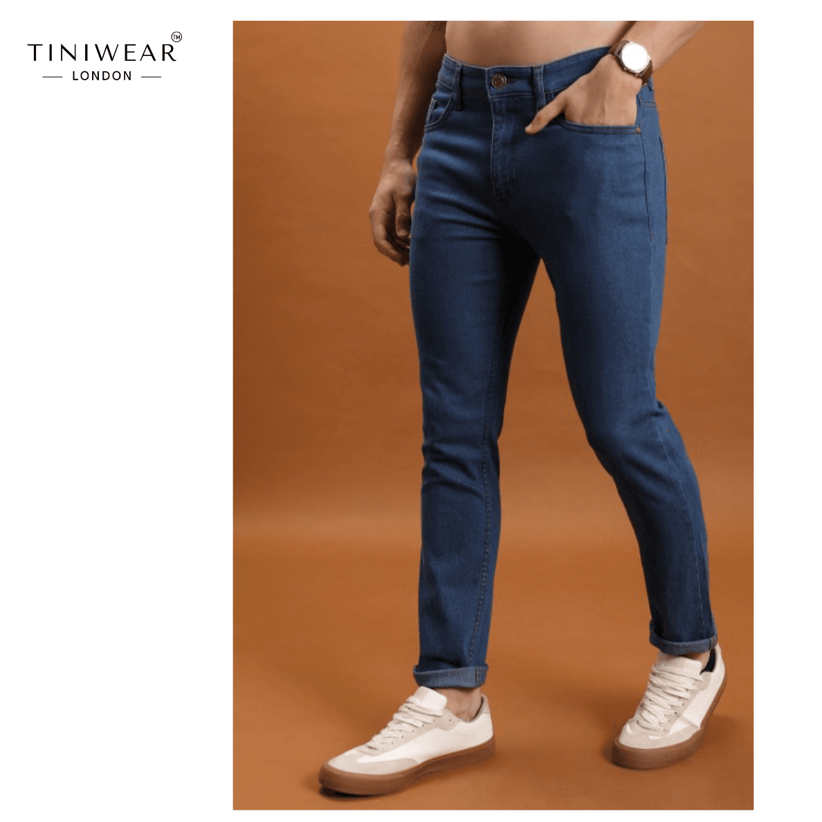 Mid-Rise Stretchable Jeans