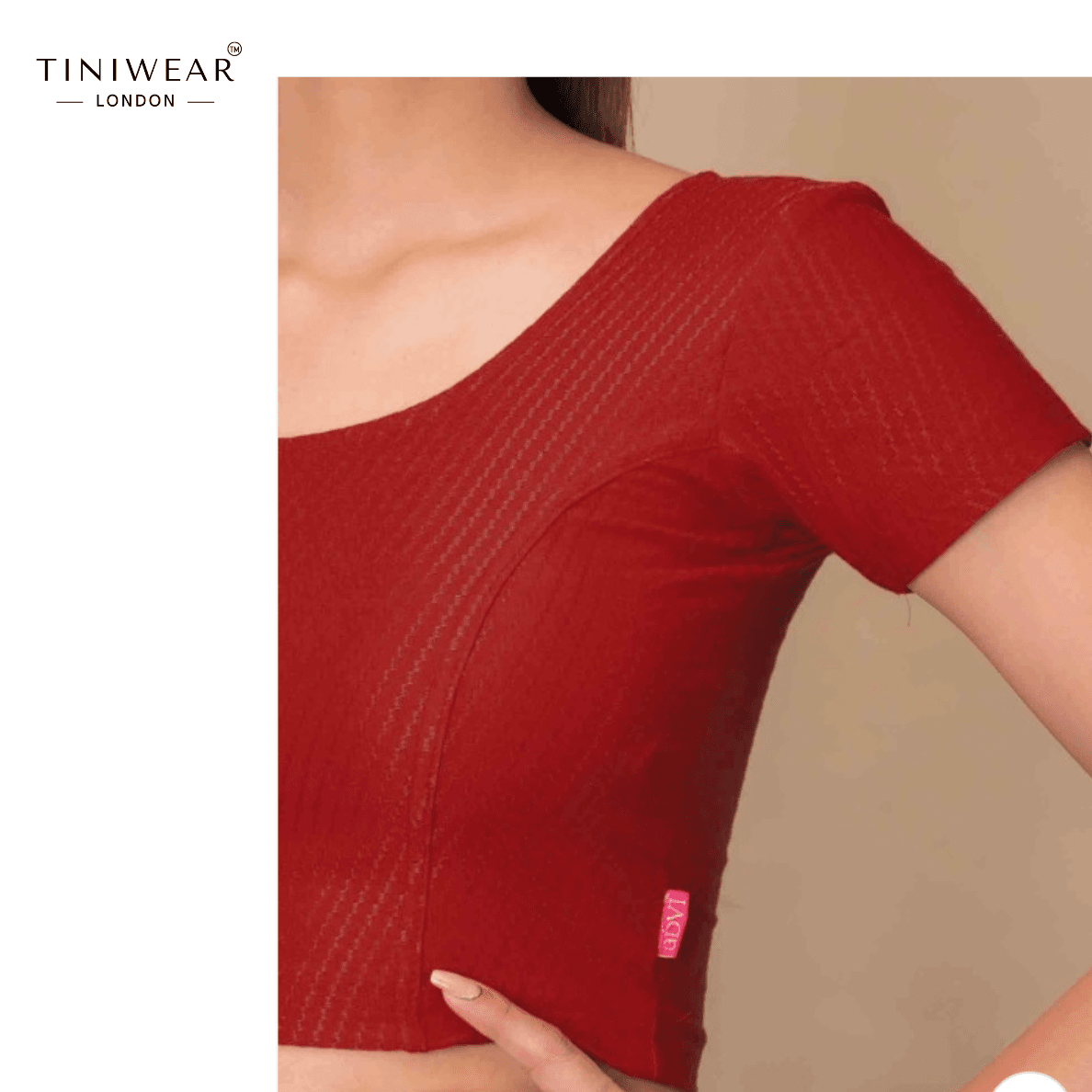 Red Stretchable Blouse - Image 4