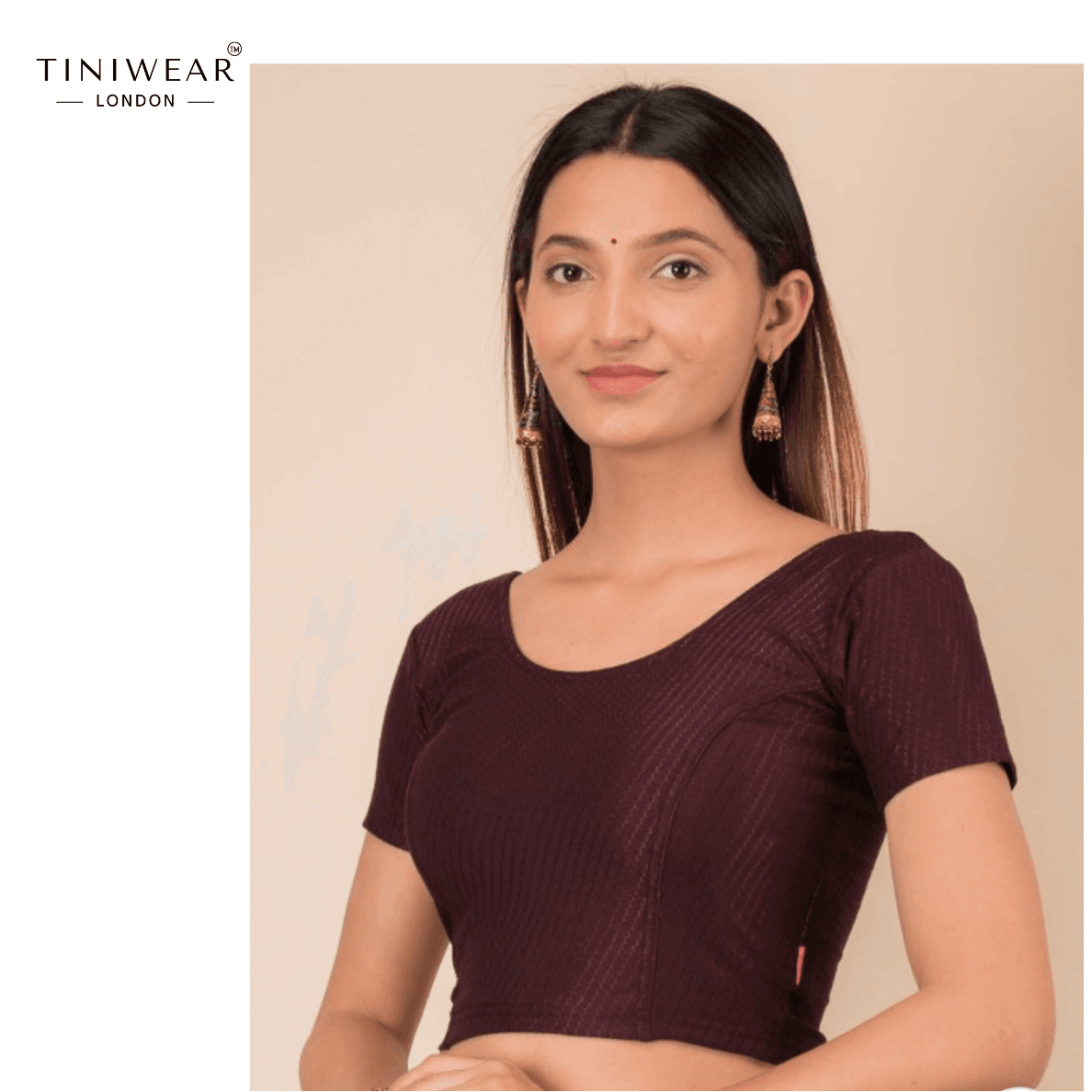 Maroon Stretchable Blouse