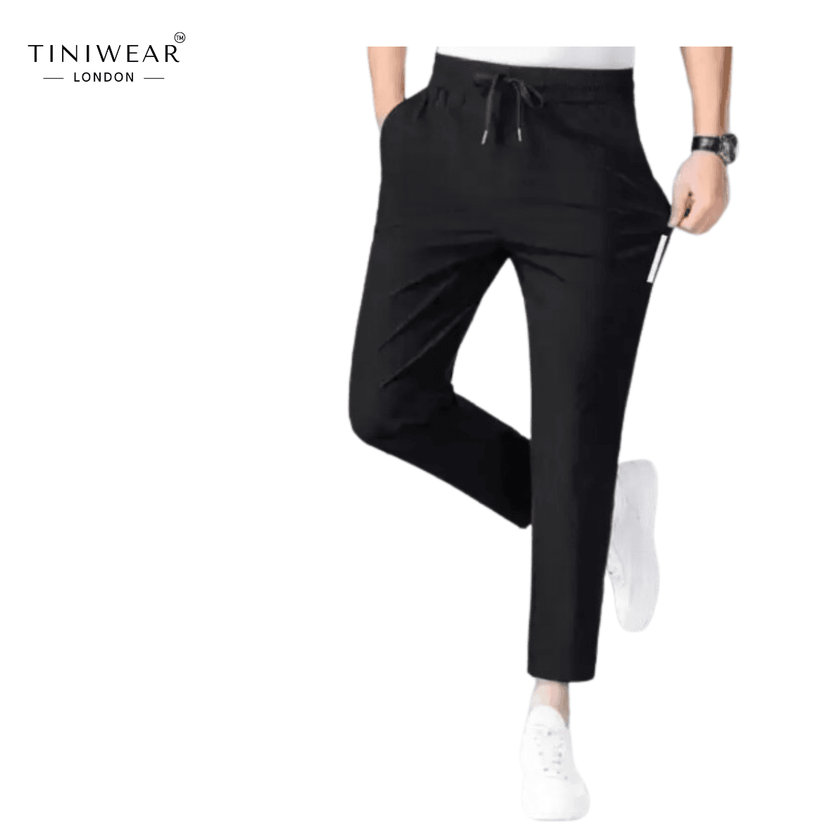 Black Track Pants - Image 3