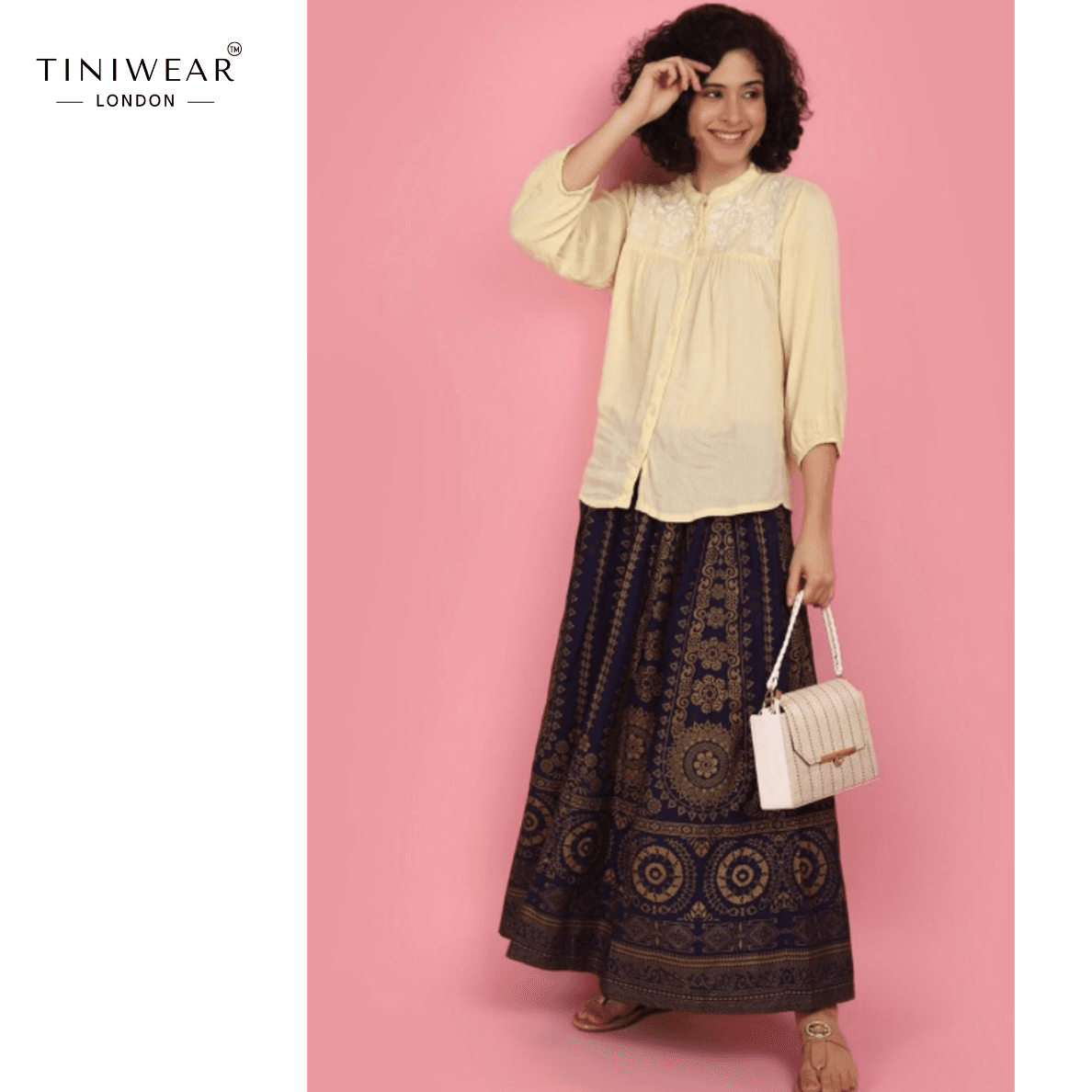 Printed Maxi Skirt - Image 3