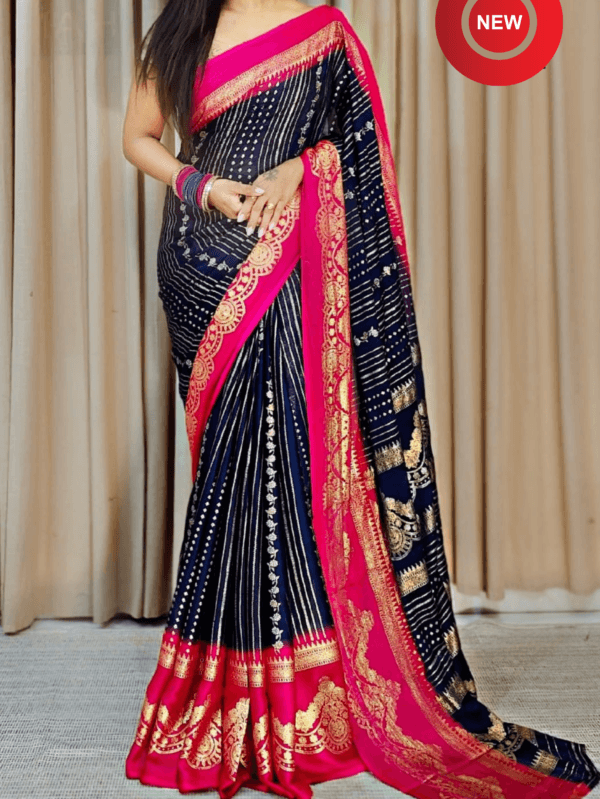 Blue Dola Silk Saree Sri Lanka