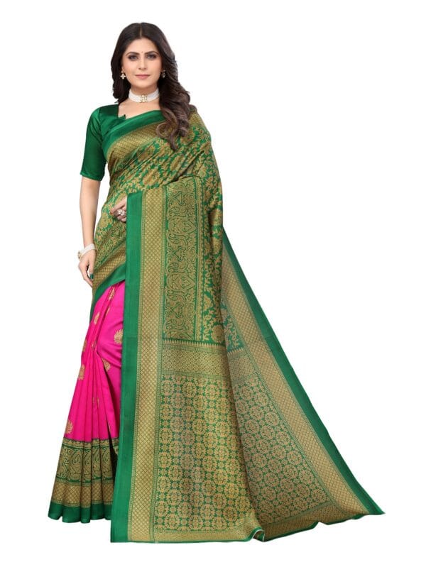 Pink Art Silk Saree in Sri Lanka