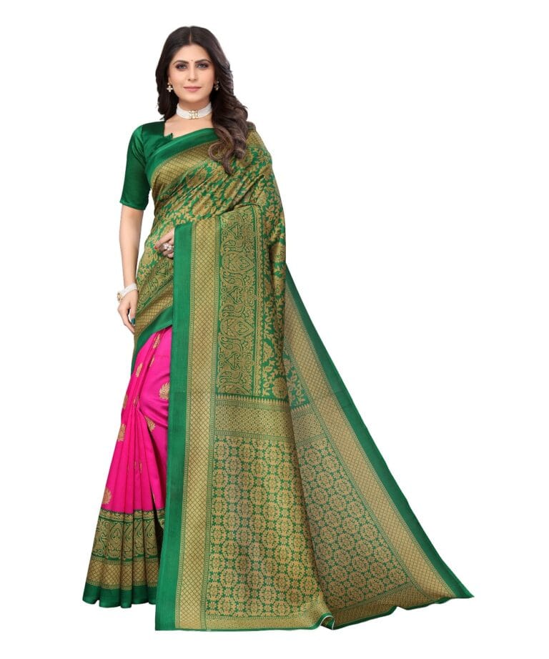 Pink Art Silk Saree in Sri Lanka