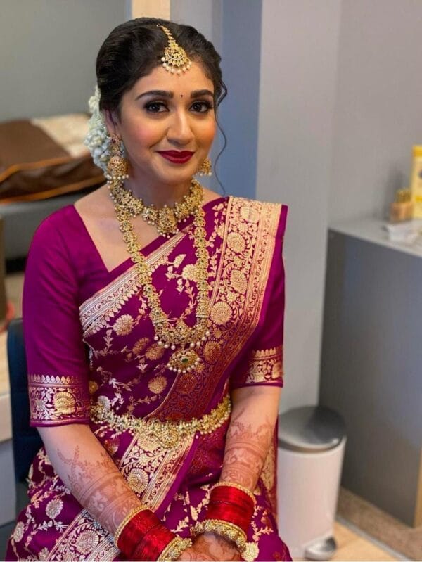 Elegant saree Radiant Maroon