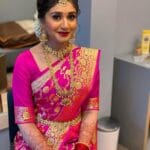 Radiant Pink Elegant Saree