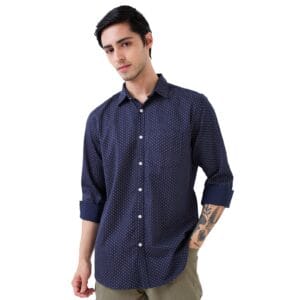 Nick & Jess Blue Polka Vogue Shirt