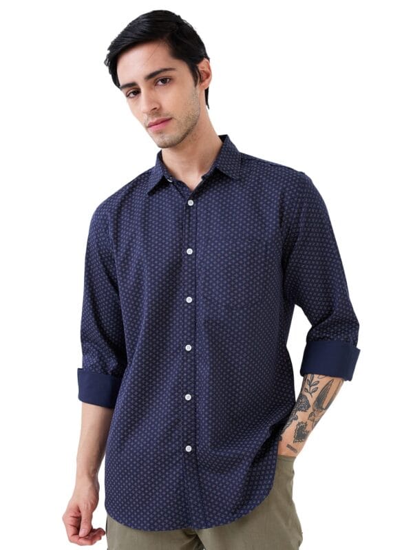 Nick & Jess Blue Polka Vogue Shirt